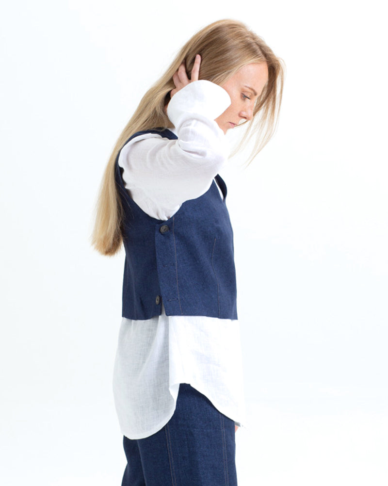 Linen Wool Vest April